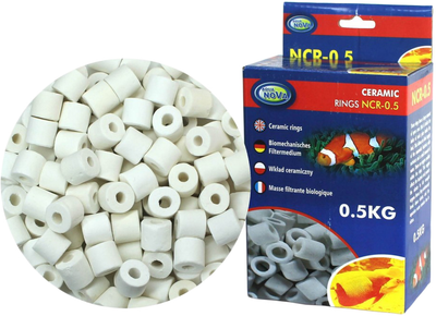 Керамические кольца для аквариумов Aqua Nova 0.5 кг (NCR-0,5)