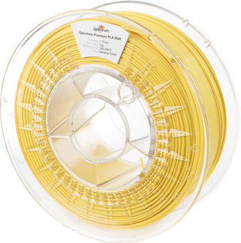 Filament do drukarek 3D Spectrum PLA Matt 1.75 mm 1000 g Bahama Żółty (5903175651884)