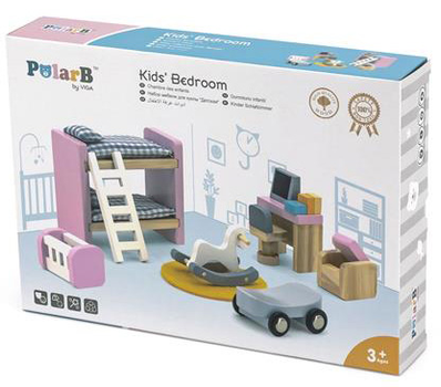 Дерев'яні меблі для ляльок Viga Toys PolarB Дитяча кімната (6971608440366)