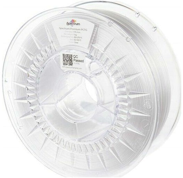 Filament do drukarek 3D Spectrum Premium PCTG 1.75 mm 1000 g Przezroczysty (5903175655226)