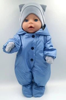 Комбінезон блакитний - зимовий одяг для пупса Baby Born - ТМ Лапси-Лапси
