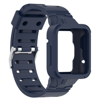 Силіконовий ремінець з чохлом для смарт годинника Poco Watch blue