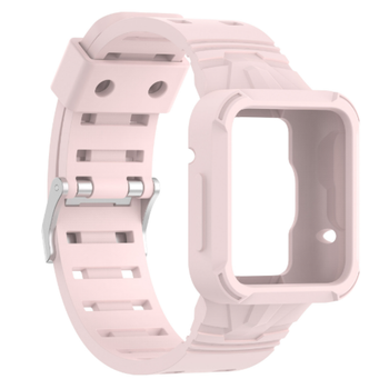 Силіконовий ремінець з чохлом для смарт годинника Poco Watch pink