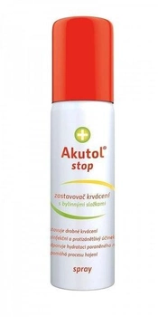 Пластоспрей Akutol "Stop" для зупинки кровотечі, загоєння ран, подряпин 65 мл