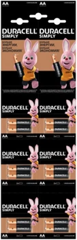 Батарейка Duracell Basic AA/LR06 BL 12шт(2штх6) отрывной
