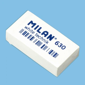 Гумка Milan White technik прямокутна 3.9*1.9*0.9см (630)