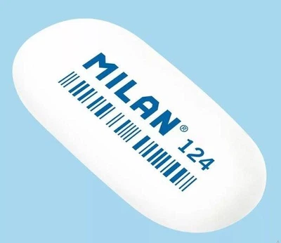 Гумка Milan 124 овальна 4.9*2.3*0.9см (124)