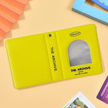 Биндер (альбом) для lomo карточек K-pop The Archive 40 окошек для карт желтый