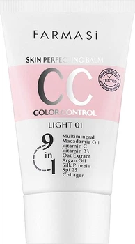 Тонирующий СС-крем 9 в 1, 01, SPF 25, Фарфоровый Light, Make Up Farmasi, 50 мл