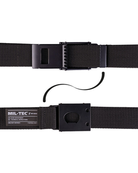 Ремень тактический Mil-Tec 130см Belt ′Defense′ Flex 40 mm Black (13174502-130)