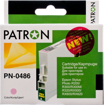 Картридж Patron совместимый с Epson T0486 (C13T04864010) 460 стр Light Magenta (PN-0486)