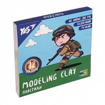Пластилін YES Месники 12 кольорів 240г (540638)