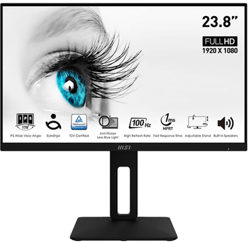 Monitor 23.8" MSI PRO MP242APDE Black (9S6-3PA19T-090)