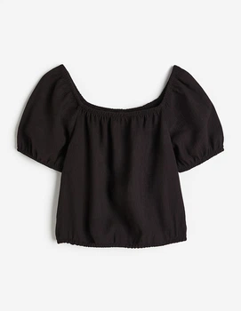Блуза H&M ДД013013 (11632447) колір чорний 158