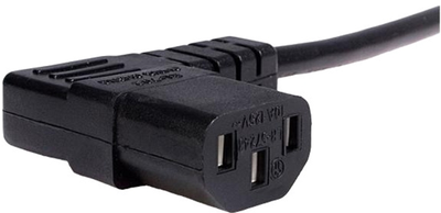 Кабель живлення Logo 90 Degree Connector CEE7 - C13 230V 2 м Чорний (8590274370876)