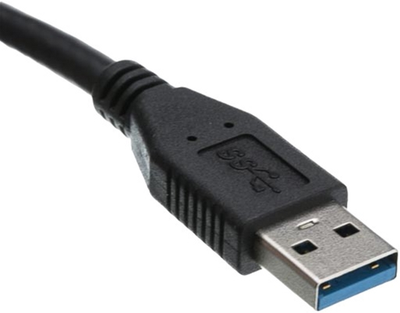 Kabel Logo 3.0 USB Type-A - USB Type-A M/F 1.8 m Czarny (8590274523524)