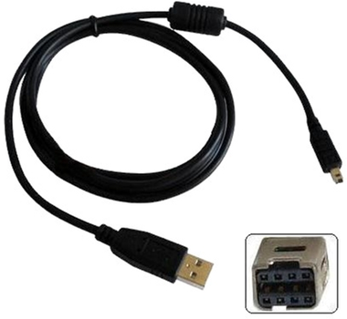 Kabel Logo do Minolta 2.0 USB Type-A - 8-pin M/M 1.8 m Czarny (8590274311794)