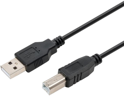 Kabel Logo 2.0 USB Type-A - USB Type-B M/M 7946 1.8 m Czarny (8590274079465)