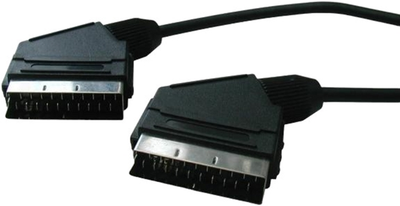 Kabel Logo SCART - SCART M/M 1 m Czarny (8590274292444)