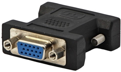 Adapter Logo Video Reduction DVI 24+5 - VGA D-sub M/F Czarny (8590274422469)