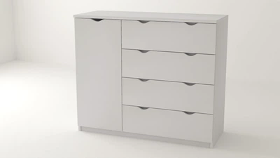Комод Алекса 115 х 38 х 89 см Белый ВК-48