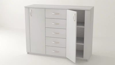 Комод Алекса 115 х 45 х 94 см Белый ВК-36