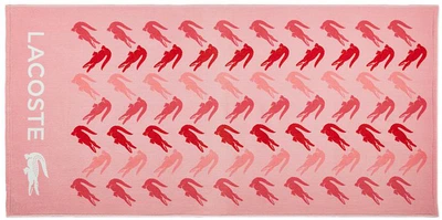 Полотенце хлопковое Lacoste Home Cotton Beach Towel Пляжное 180х90 см Sandbar Logo Croc (1159808877)