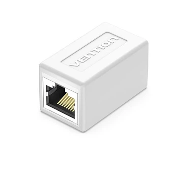 З'єднувач кручений пари патч-корду RJ45 Vention Keystone Jack Coupler (Cat.6, 1шт/уп, FTP). White