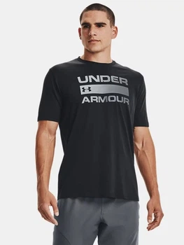 Футболка мужская Under Armour UA Team Issue Wordmark SS 1329582-001 S Черная с принтом (192007665792)