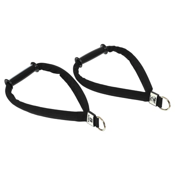 Ручки для эспандера MULTE FUNCTION HANDLES EZOUS Pro (PVC, PL, ABS, длина - 45см, вес уп. 500гр, черный) (F-03)