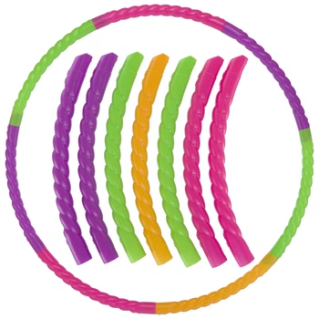 Обруч складной Хула Хуп Hula Hoop в цветной картонной коробке SP- (пластик, 8 секций, d-60см) (FI-154164)