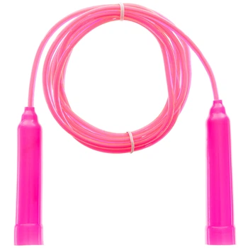 Скакалка детская с PVC жгутом (l-2,6м, d-4,5мм) розовый (FI-4904_Розовый)