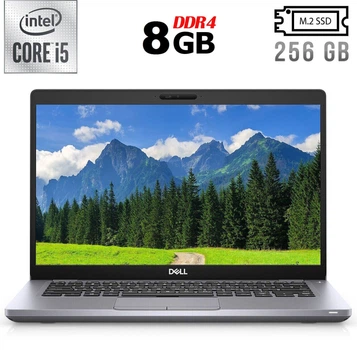 Ультрабук Б-класс Dell Latitude 5410 / 14" (1920x1080) IPS Touch / Intel Core i5-10210U (4 (8) ядра по 1.6 - 4.2 GHz) / 8 GB DDR4 / 256 GB SSD M.2 / Intel UHD Graphics / WebCam / USB 3.1 / HDMI / Windows 10 б/у