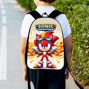 Рюкзак дитячий Супер Сонік «Sonic Super» 34х27 см, ранець міський для хлопчика (0313)