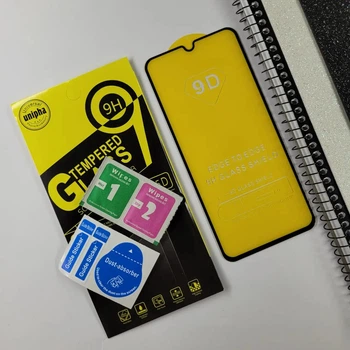 Защитное стекло глянцевое для Samsung Galaxy A50 / стекло на телефон самсунг А50 полная проклейка 9D