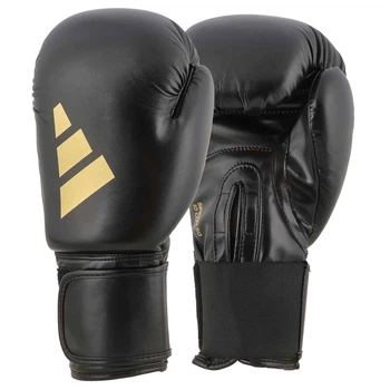 Боксерські рукавички Adidas Speed 50 (ADISBG50) Black/Gold 12 унцій