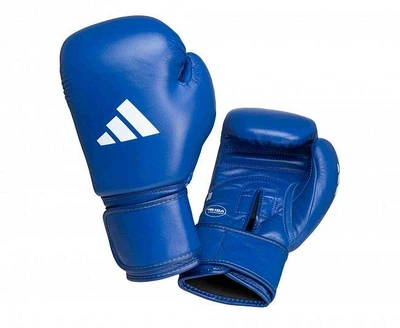 Боксерские перчатки Adidas IBA Cactus Leather (ADIIBAG1C) Blue 10 унций