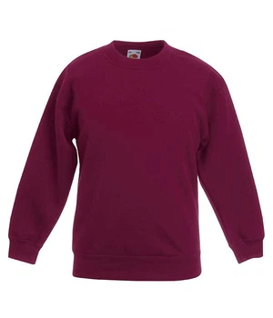 Світшот дитячий Fruit of the Loom Premium set-in sweat kids 152 см Бордовий (062031041152)