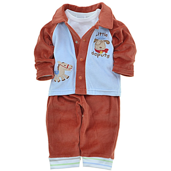 Костюм брючний для хлопчика Hawk Kids PRB70918 62 см Коричневий
