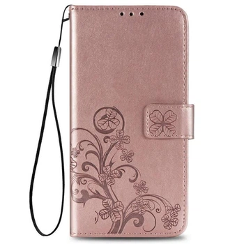 Чехол Clover для Xiaomi Redmi 9 книжка кожа PU розовое золото