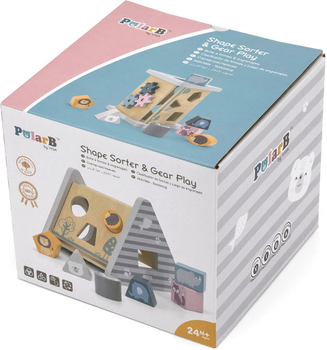 Дерев'яний сортер Viga Toys PolarB Розвиток 5 в 1 (6971608440076)