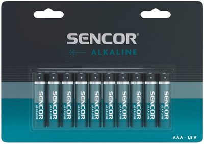 Baterie alkaliczne Sencor AAA LR03 10 szt (SBA LR03 10BP AAA Al)