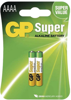 Baterie alkaliczne GP AAAA 2 szt (4891199058615)