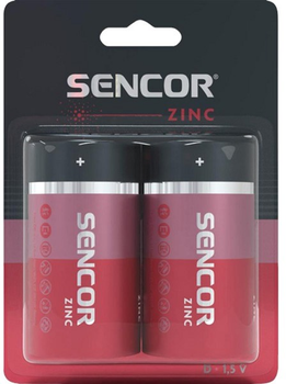 Baterie alkaliczne Sencor LR20 2 szt (SBA R20 2BP D Zn)