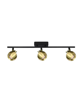 Спот Italux SPL-45379-3R-BK-GD Lafin GU10 3x10W IP20 Gold (072994)