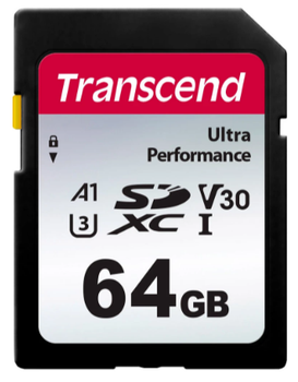 Карта пам'ятi Transcend 64GB C10 UHS-I U3 R160/W50MB/s 4K (TS64GSDC340S) (6883627)