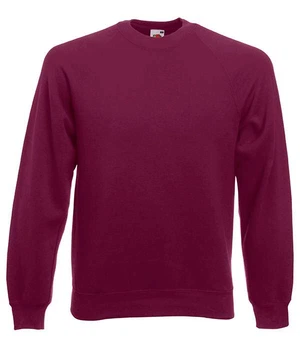Реглан чоловічий Fruit of the Loom Classic raglan sweat XL Бордовий (062216041XL)