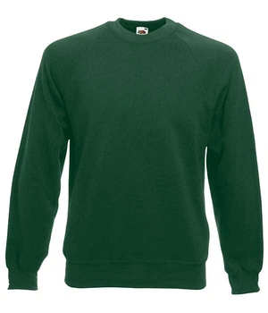 Реглан Fruit of the Loom Classic raglan sweat S Темно-зелений (062216038S)