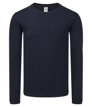 Футболка с длинным рукавом Fruit of the Loom Iconic 150 Classic Long Sleeve T-Shirt S Темно-синий (0614460AZS)