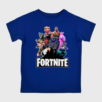 Детская футболка для мальчика Спиногрыз Fortnite героі №10-00579 128 см Синяя (ROZ6501031016)